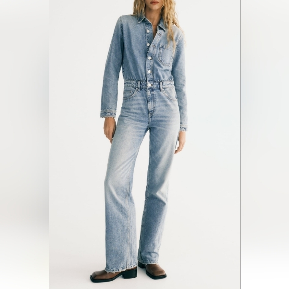 Zara TRF Lond Straight Leg Jumpsuit